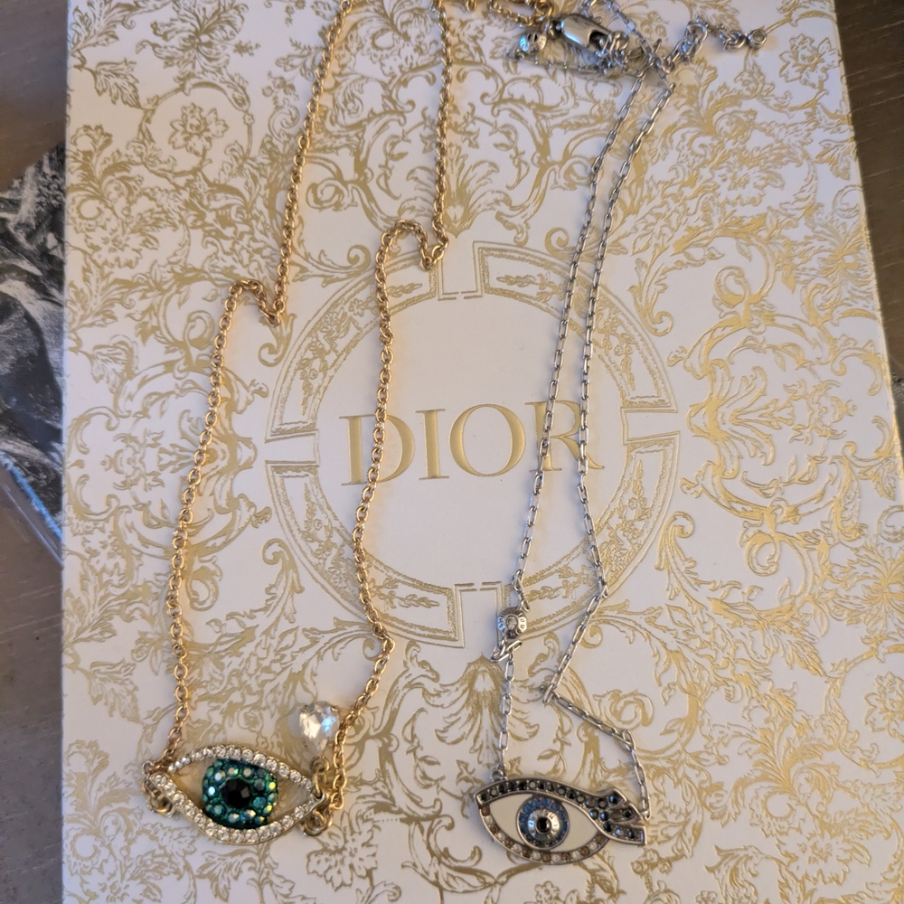 Gold and Silver Eye Pendant Necklaces Henri Bendel